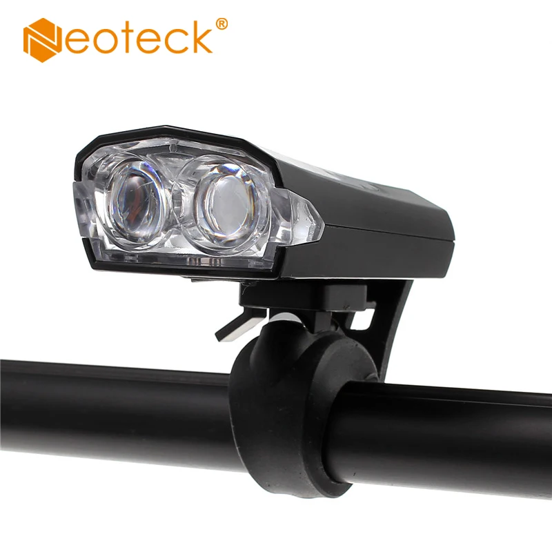 Neoteck Rechargable LED Bike light Flash Mode Cycling Safety Bicycle Front Light Waterproof  Flashing Head Warning Lamp