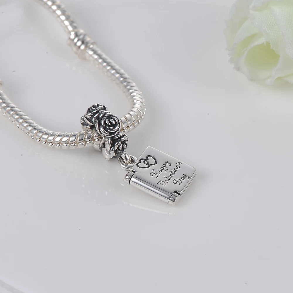 Devolove подарок на день Святого Валентина амулеты цветы бусины подходят для Pandora