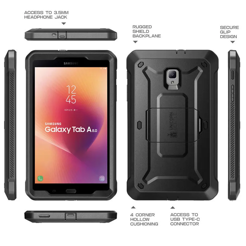 supcase for samsung galaxy tab a 8 0 case 2017 ub pro full body rugged hybrid defense cover with built in screen protector free global shipping