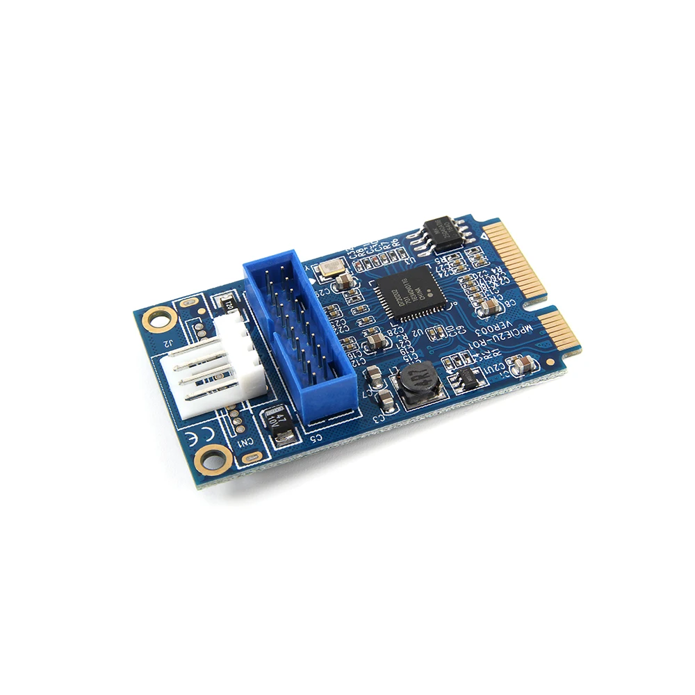 Мини адаптер PCI E к USB 3 0 мини Плата расширения PCIE 20Pin/19Pin Pci e 0|Компьютерные кабели и