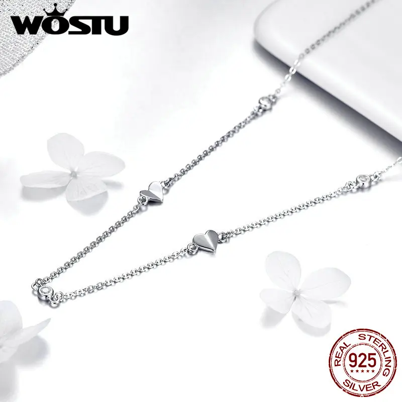WOSTU 2020 Новое поступление подлинное ожерелье из стерлингового серебра 925 пробы