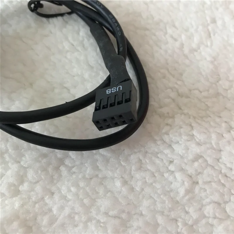 50 шт./лот Dupont 9Pin Feamle головка К USB Mini B папа с магнитным кольцом щит функция передачи
