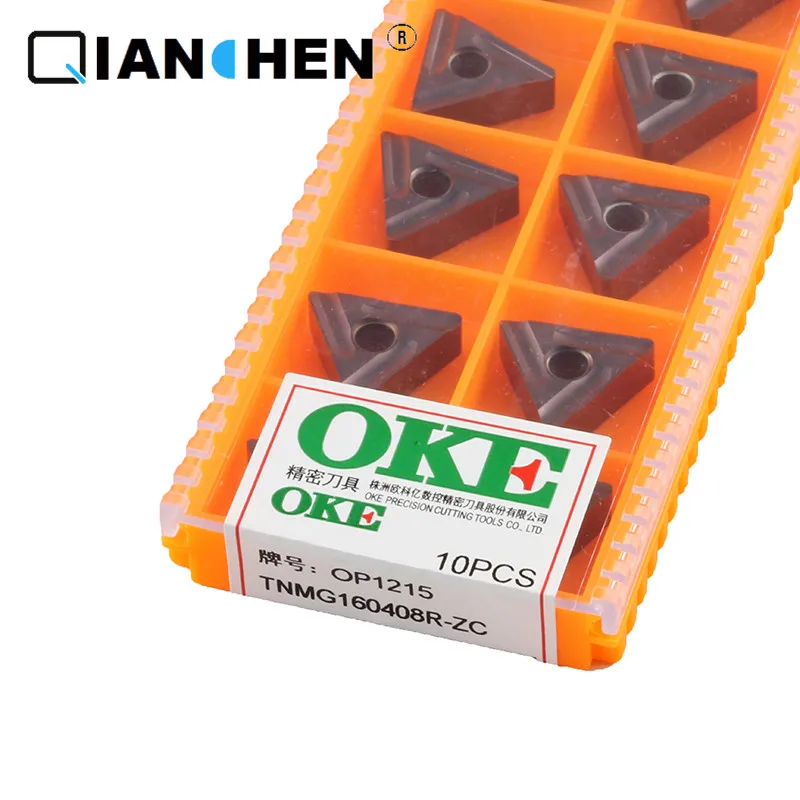 

Оригинальное качество OKE 10 шт./лот Высокая точность высокая производительность высокая прочность ЧПУ TNMG160408R-ZC OP1215 промышленные карбидные вс...