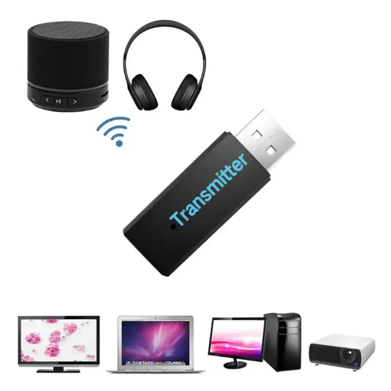 Bluetooth 3 0 передатчик портативный стерео аудио беспроводной USB адаптер Dongles для ТВ PC