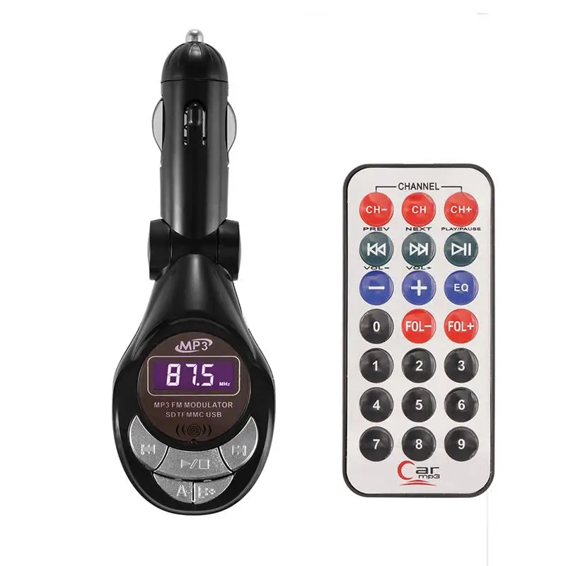 Беспроводной fm-передатчик модулятор USB Автомобильный MP3-плеер SD MMC удаленный авто