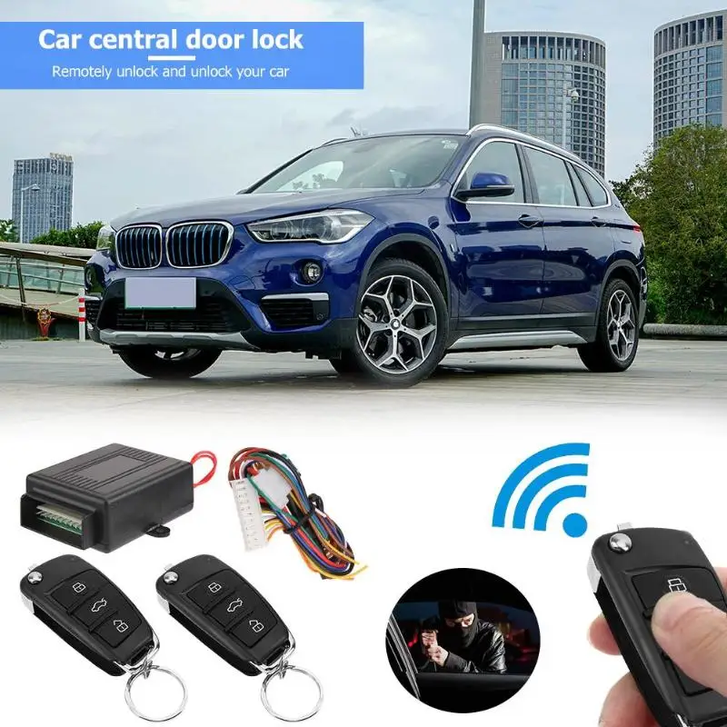 Auto Car Remote Central Locking with Control Kit Door Power Lock Vehicle Keyless Entry System Accessories | Автомобили и