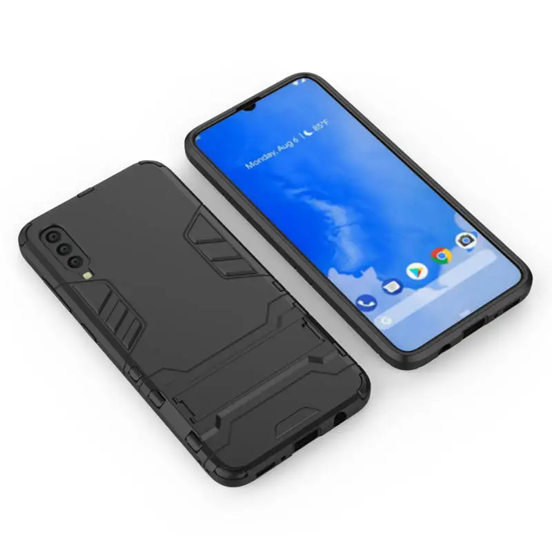 Чехол-броня для samsung Galaxy A70 чехол Гибридный чехол-накладка из силикона и ТПУ чехлы