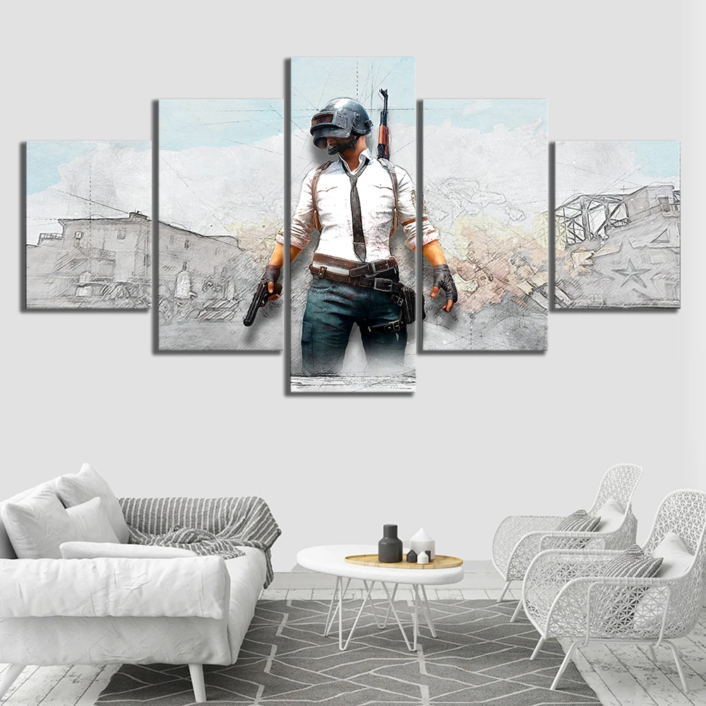 Постер для видеоигр Pubg с эффектом стимуляции поля боя настенные картины