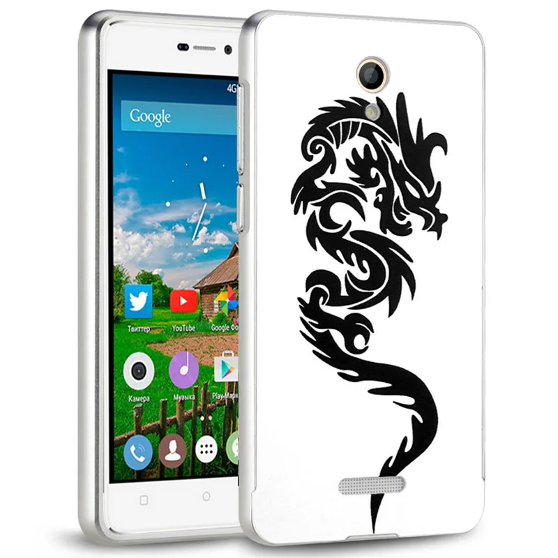 Jonsnow чехол для Highscreen power Five Pro Slim Премиум алюминиевая металлическая рамка