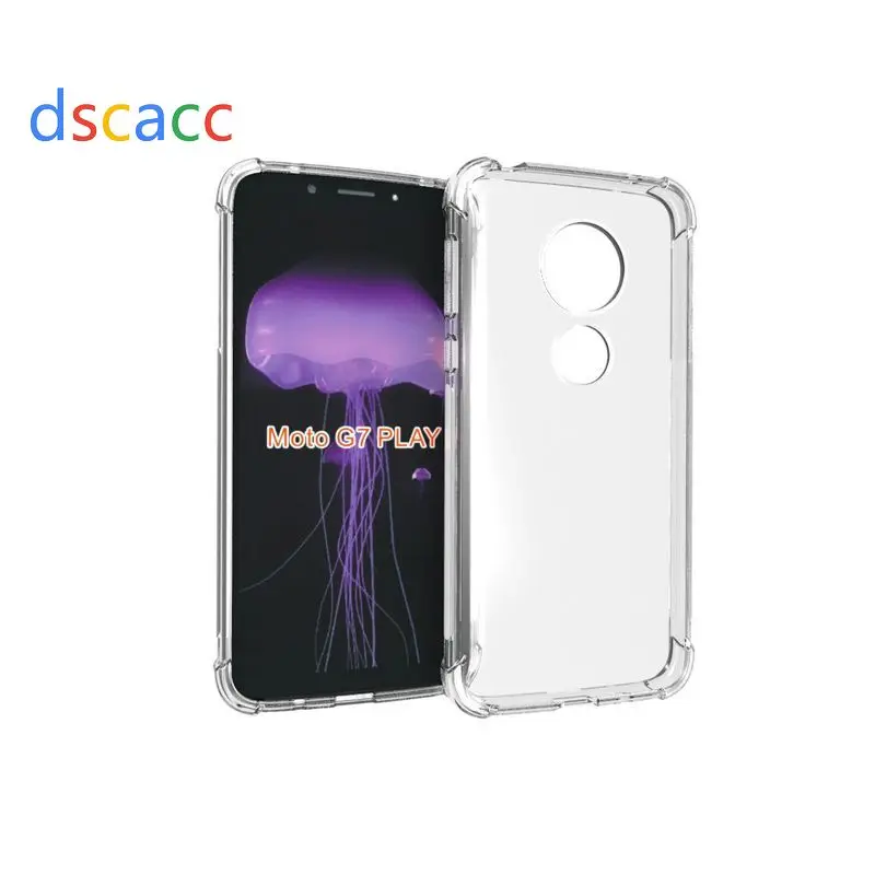 DSCACC воздушная подушка шок ТПУ Кнопка чехол для Moto G7 Power Z4 Play P40 P30 Note One E5 100