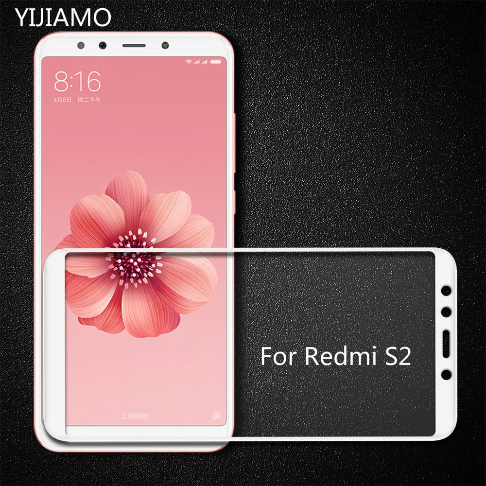 3D закаленное стекло с изогнутыми краями для Xiaomi Redmi S2 полное покрытие 9H Защита