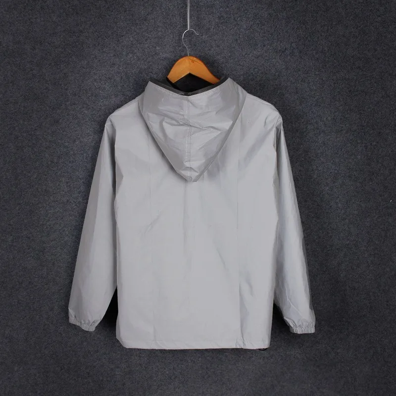 SHENGPALAE 2020 Новая мода 3xl куртки с капюшоном длинным рукавом 4XL Светоотражающие