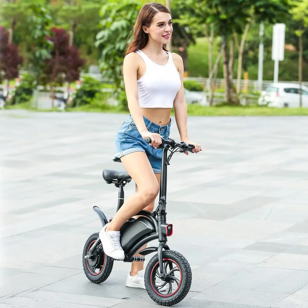 Electric Bike Folding Portable Bicycle Range Adult Student Woman Mini Aluminum Alloy Smart Moped | Спорт и развлечения