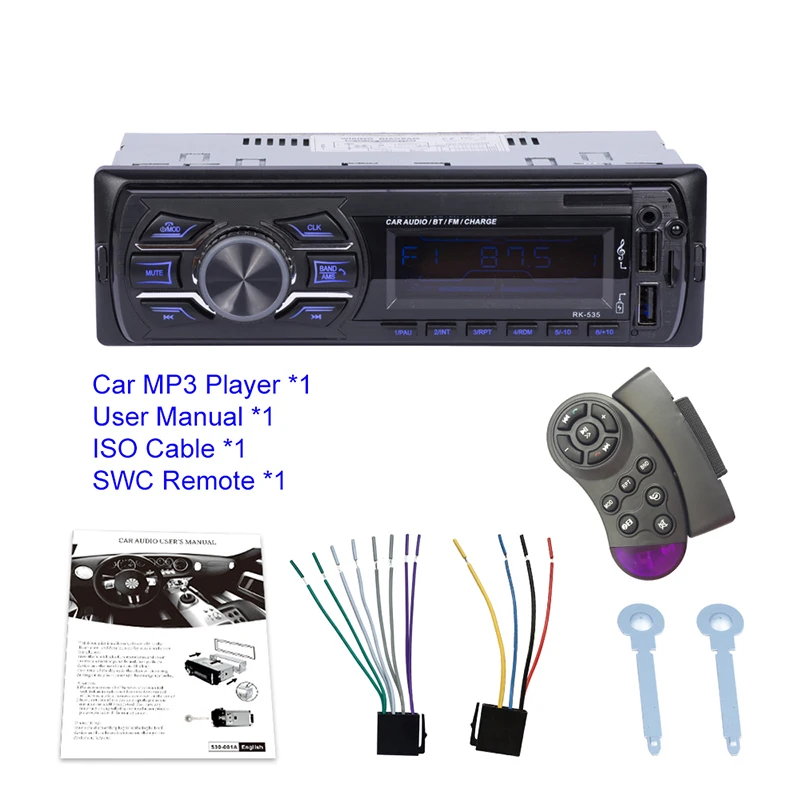 Классический автомобильный стерео аудио Bluetooth винтажный радиоприемник MP3 плеер