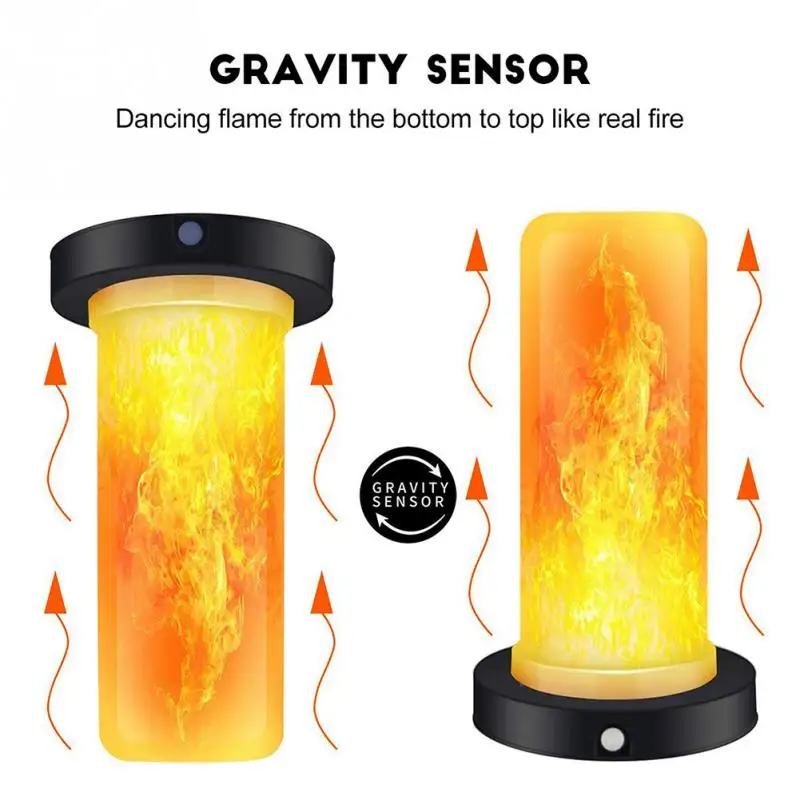 Открытый USB Перезаряжаемый пламя светодио дный светодиодный ночник мерцающий