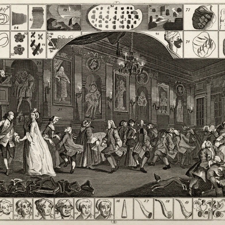 Analysis Of beauty From The Works Hogarth опубликовано Лондон 1833 постер печать (32x24) | Дом и сад