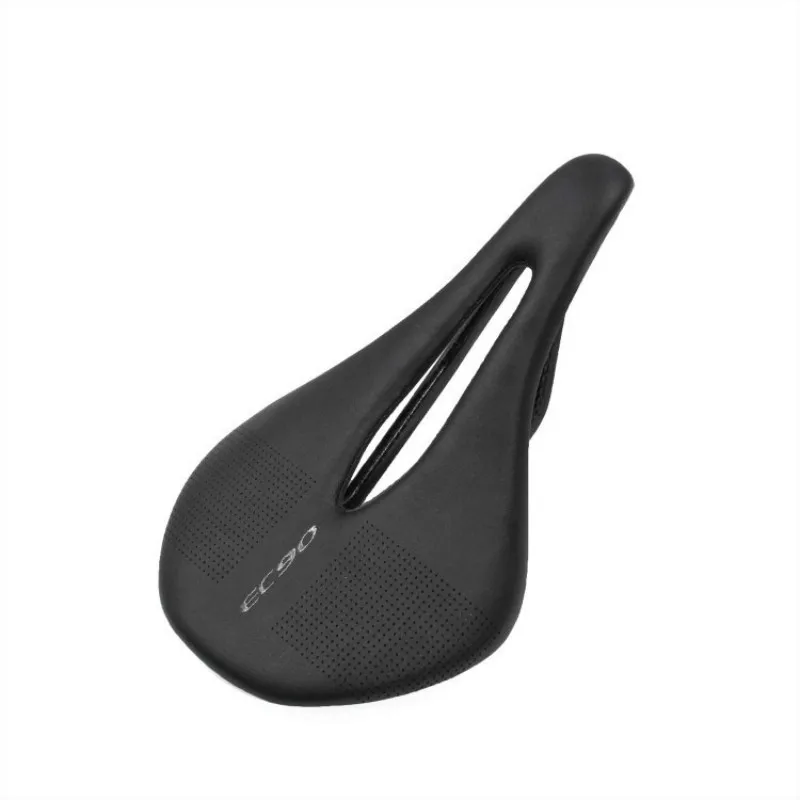 HOT-Ec90 Carbon Fiber+Leather Mtb Road Bike Saddle Comfort Mountain Cycling Black Bicycle Seat Pad Cushion 240X143Mm Acce | Спорт и