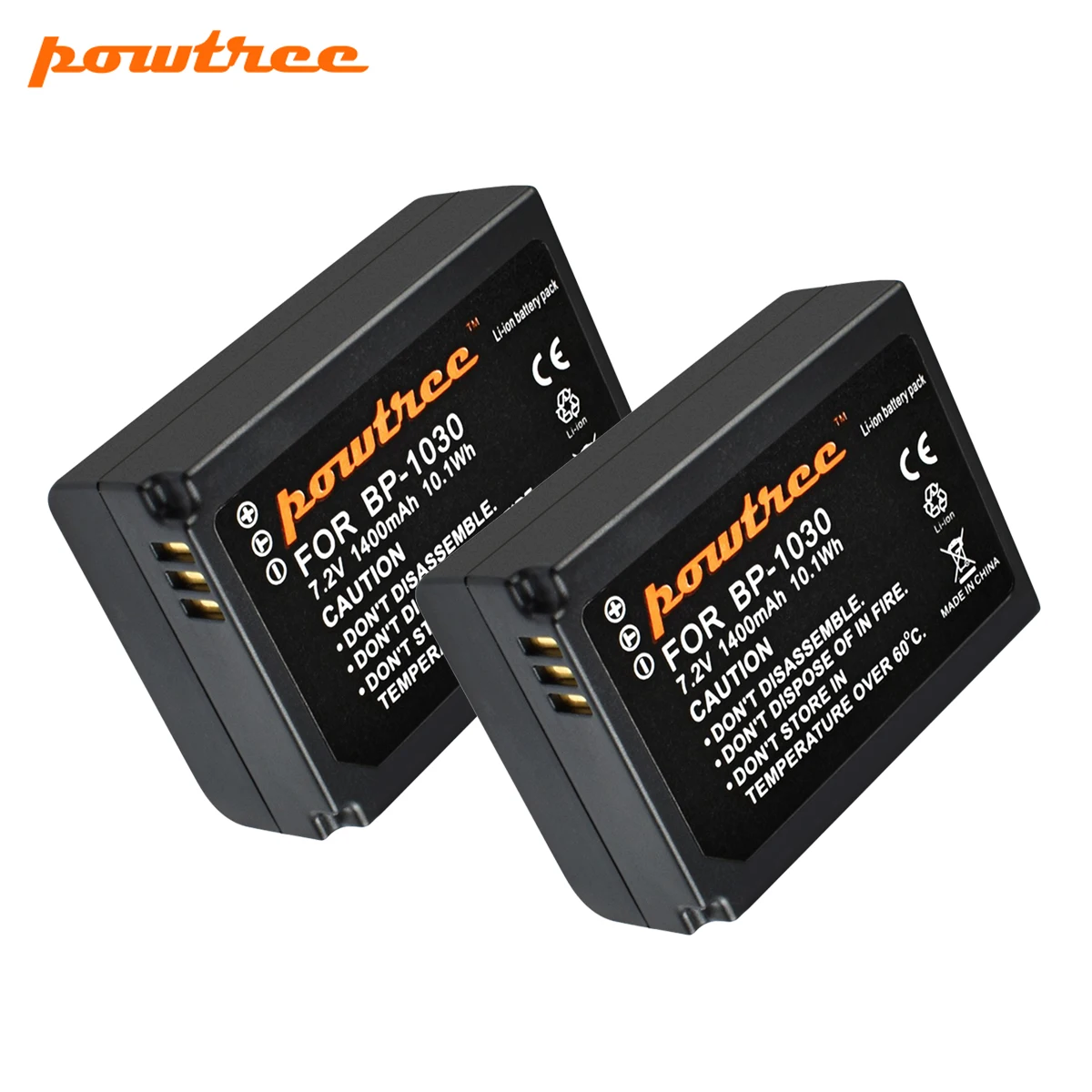 Аккумулятор для камеры Powtree 7 2 В 1400 мА · ч Samsung NX200 BP1030 BP1130 с защитой от непогоды