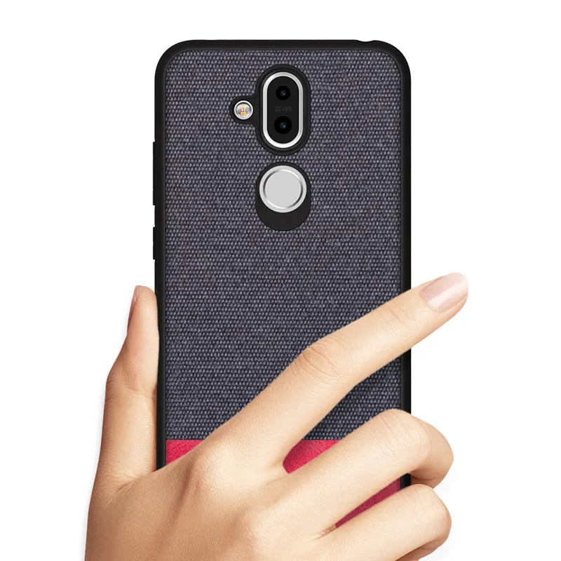 Чехол для Nokia X7 Новый чехол 8 1 полная защита гибридная искусственная ткань TPU