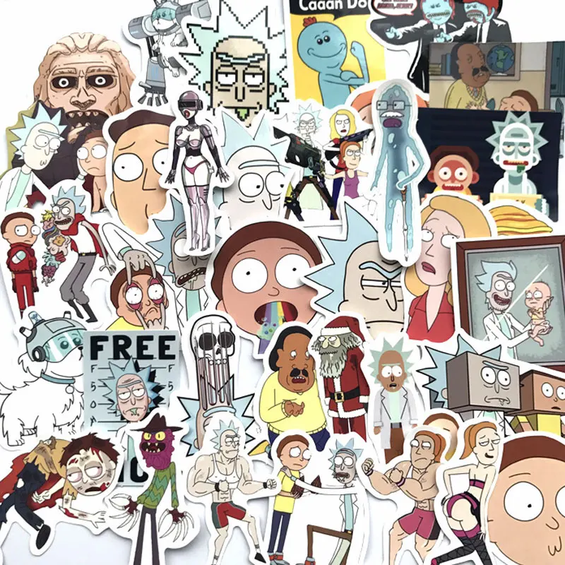 35 шт. мультяшная Водонепроницаемая наклейка для багажа велосипеда компьютера