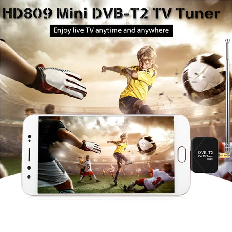 HD809 HD цифровой ТВ приемника Micro смарт dvb T2 Мини Спутниковый тюнер USB DVB сигнала