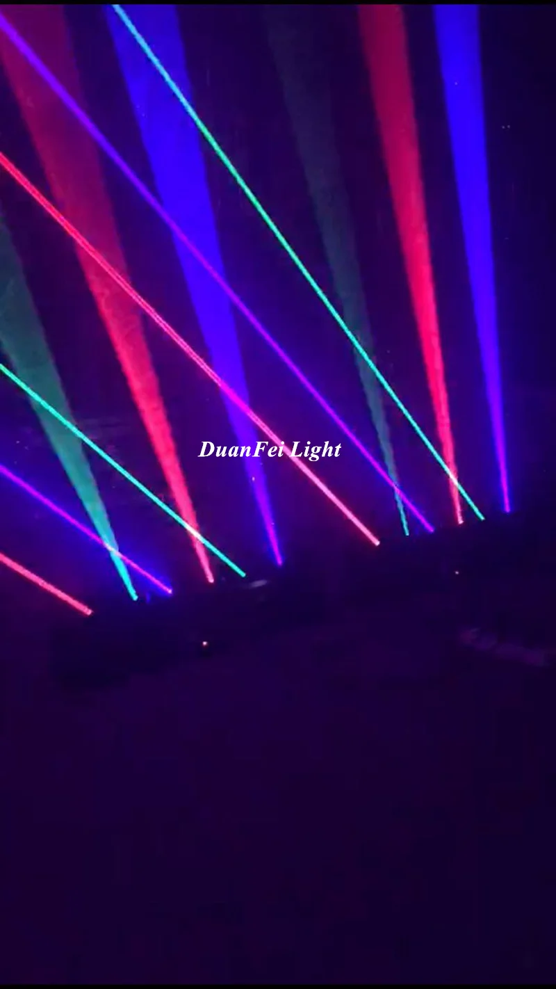 2 Лот Горячая продажа RGB полный цвет 6 головок толстый луч движущаяся головка