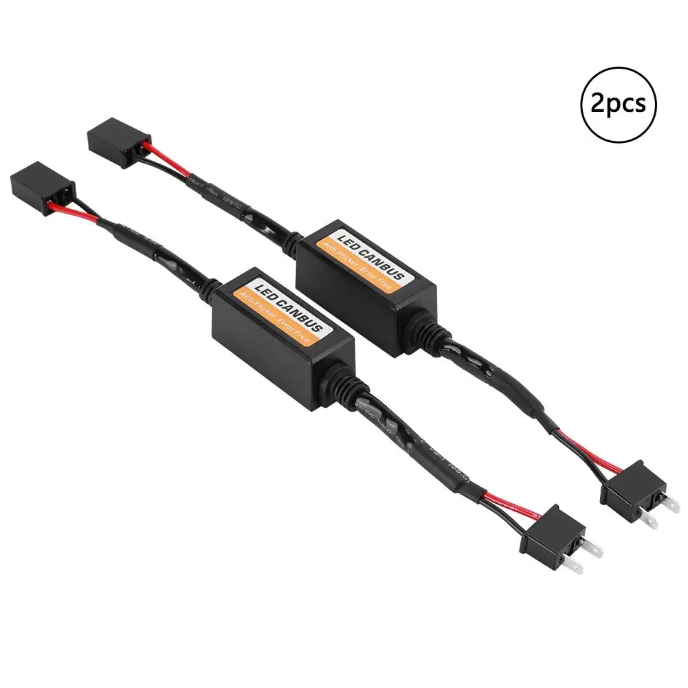 1 пара LED Canbus декодер фары Device Anti Flicker резисторы уменьшение ошибок для H7 набор