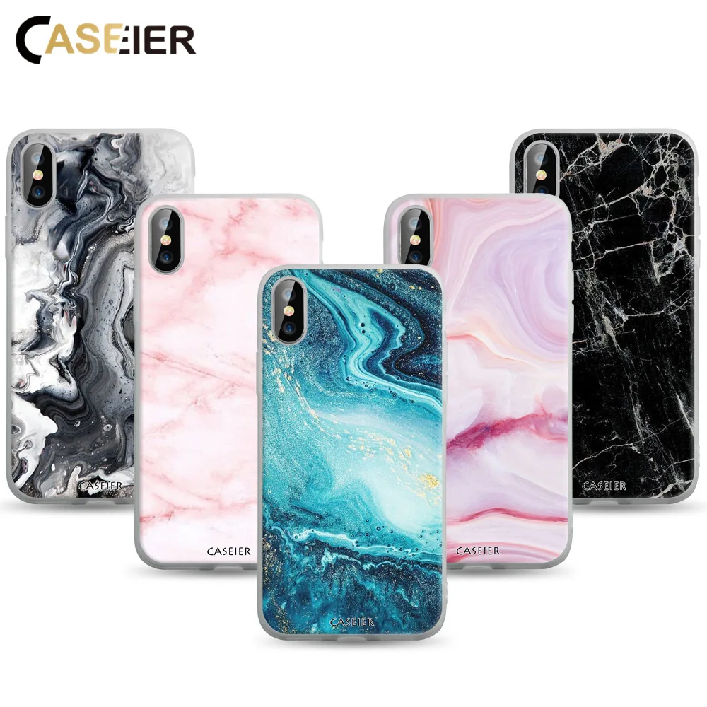 CASEIER чехол для телефона Samsung Galaxy S10E S10 S9 S8 Plus Note 9 8 мраморный A3 A5 A6 A7 A8 J5 J7 2017 2018 |