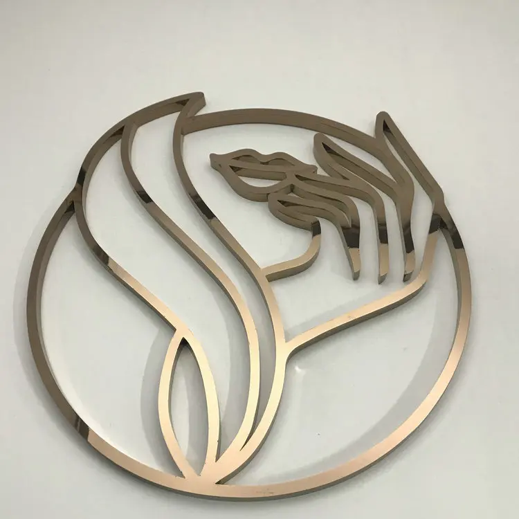 

3D Stainless steel letters sign metal logo for home deco