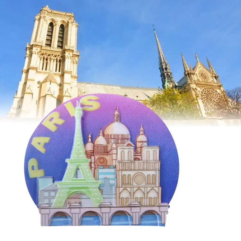 Стикеры на холодильник французский достопримечательностей Мультфильм