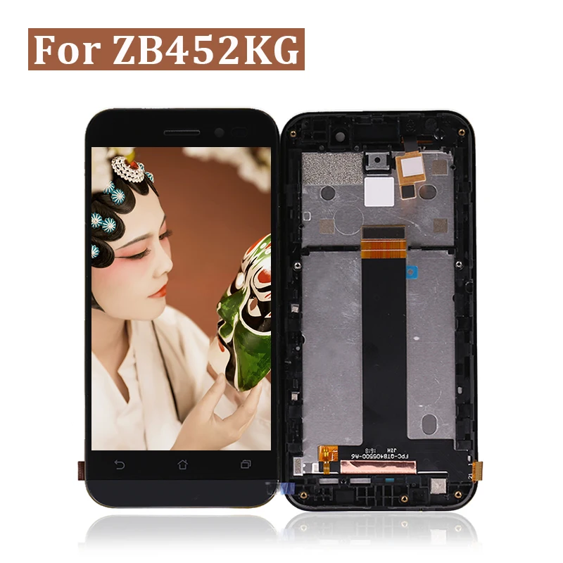 10 шт./лот ZB452KG ЖК-экран с рамкой дигитайзер Pannel для Asus Zenfone Go X014D ЖК-дисплей в сборе