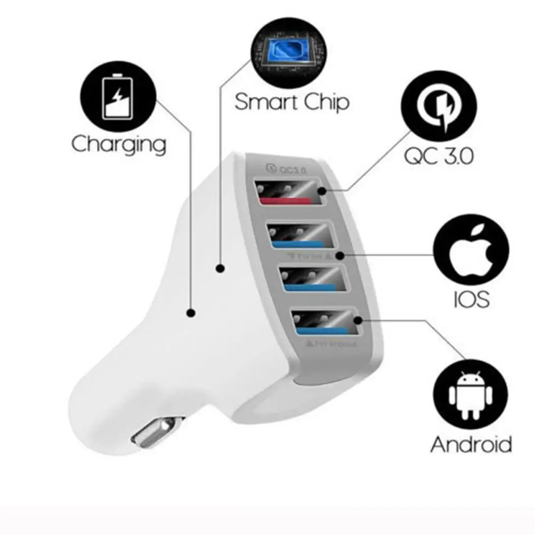 Автомобиль адаптер Mini USB зарядное устройство общий размер и красивый дизайн. 5 V ~ 9
