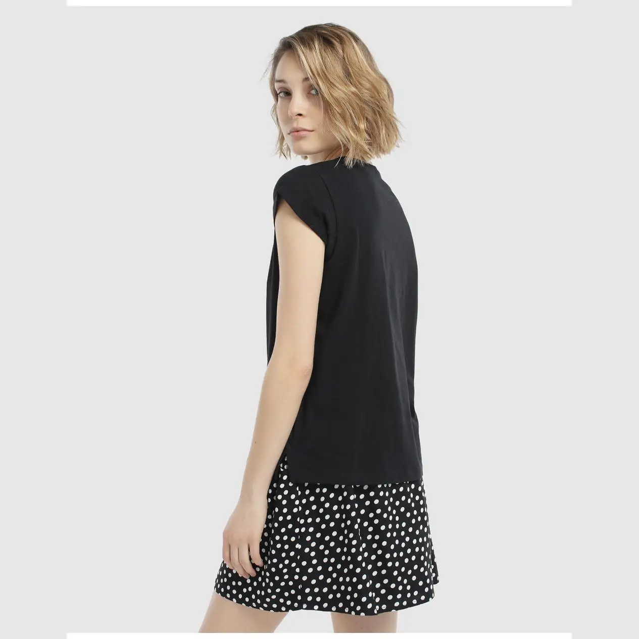 Единица женщина хлопок рубашки и BLOUSES T SHIRT блок Основной пик| |