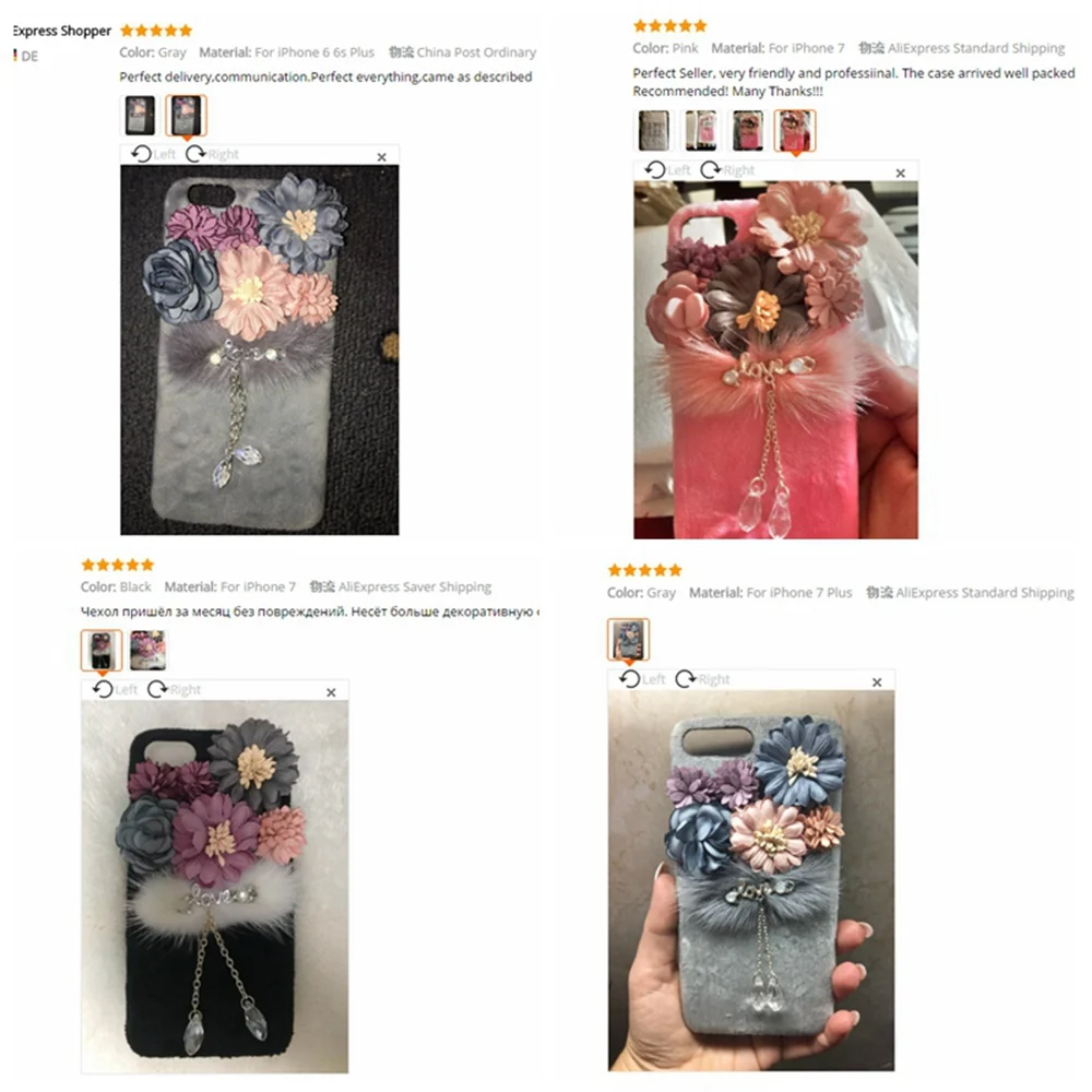 KISSCASE цветочный плюшевый чехол для iPhone 6s 6 7 8 Роскошные шикарные чехлы из меха