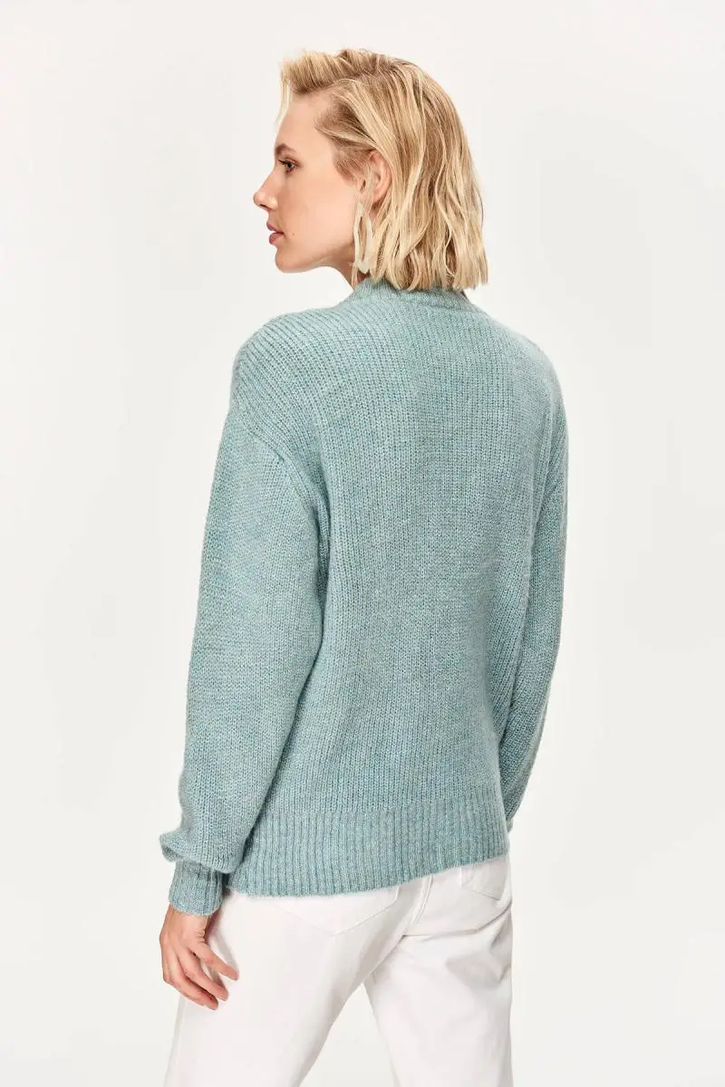 Trendyol мятный свитер с воротником TOFAW19FV0373 |