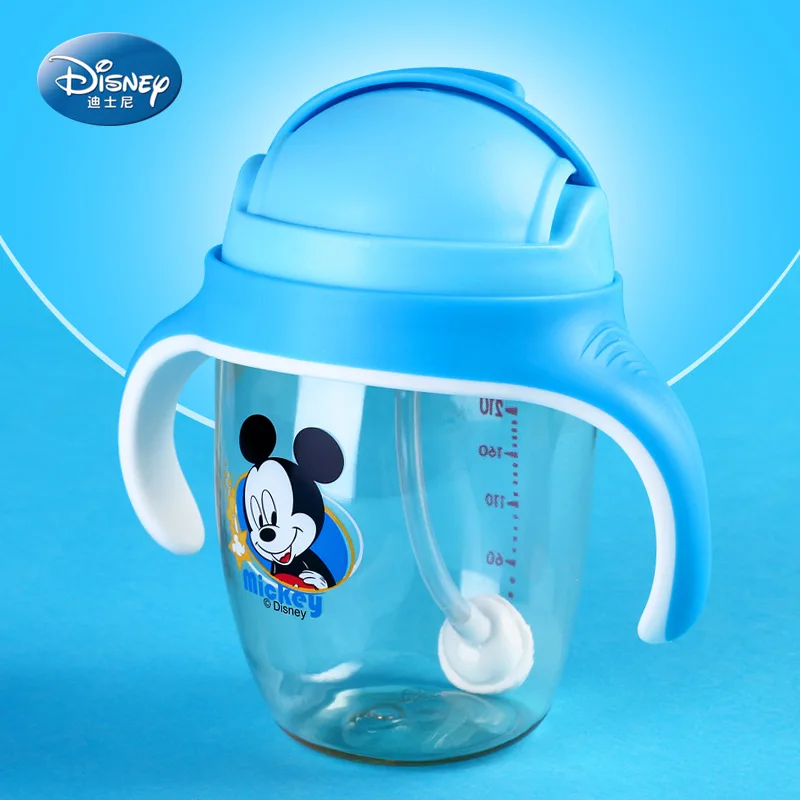 Настоящая распродажа милая детская чашка для кормления Disney с соломой Детская