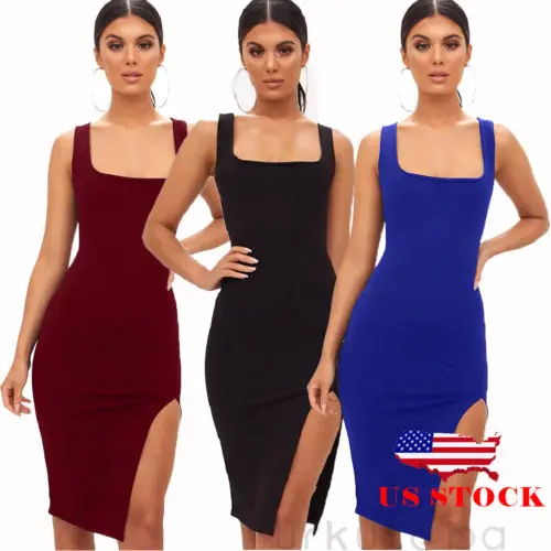 Новые женские повязки совок шеи Bodycon вечернее Короткое мини платье для