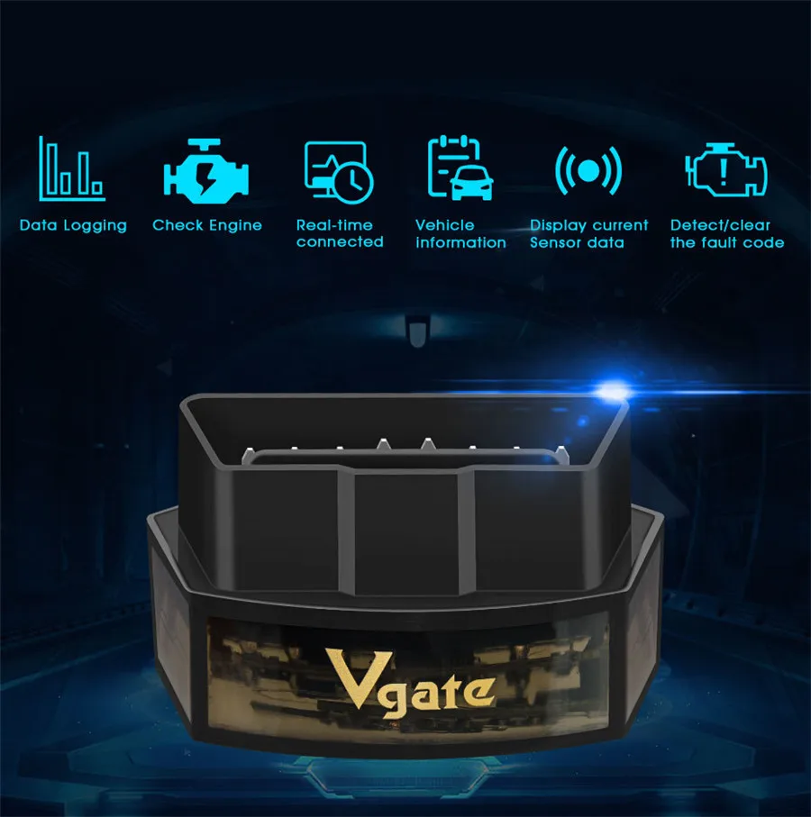 Vgate iCar Pro Bluetooth 4.0 ELM327 OBD2 Car Diagnostic Scanner For Android iOS |