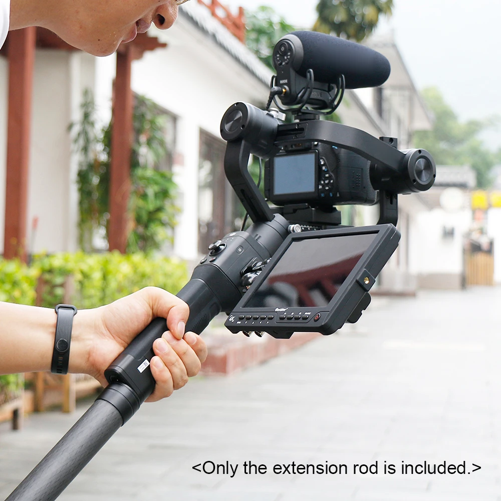 Стабилизатор удлинитель монопод из углеродного волокна + винт 1/4 "для DJI Ronin-S Zhiyun