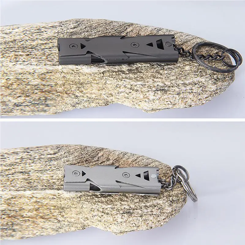 Mounchain 1 pc 150DB Stainless Steel Whistle with Key Chain Lifesaving Emergency SOS Encourage Outdoor Survival Tool | Спорт и