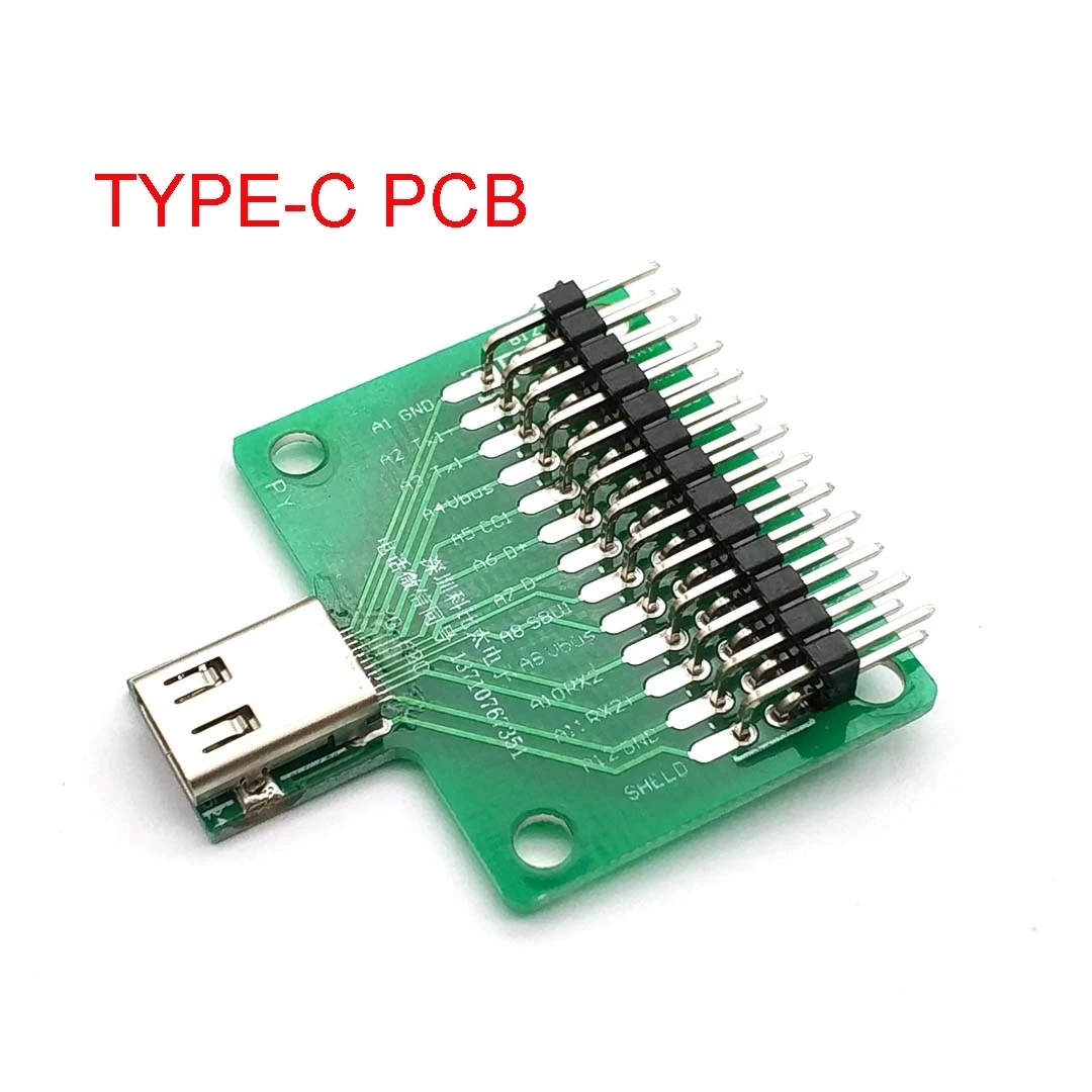 Адаптер розетки с 24 контактами USB 3 1 Тип C для подключения провода и кабеля P