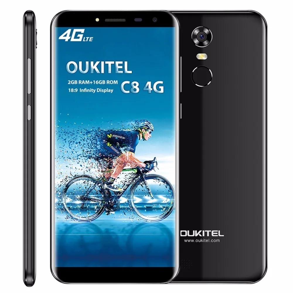 Oukitel C8 смартфон с 5 дюймовым дисплеем 18:9 13 МП + ОЗУ 2 Гб ПЗУ 16 ГБ 3000 мАч|Смартфоны| |