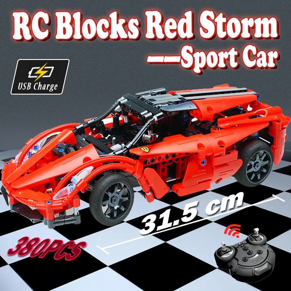 RC автомобиль спортивная модель автомобиля diy Набор строительные блоки игрушка