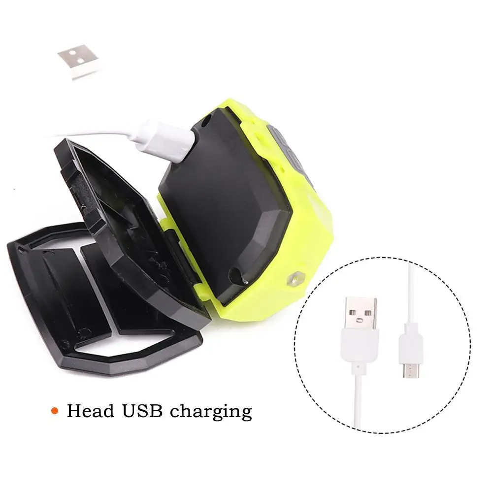 COB + светодиодный фонарик 5 режимов Micro USB встроенный аккумулятор 8000LM для наружного