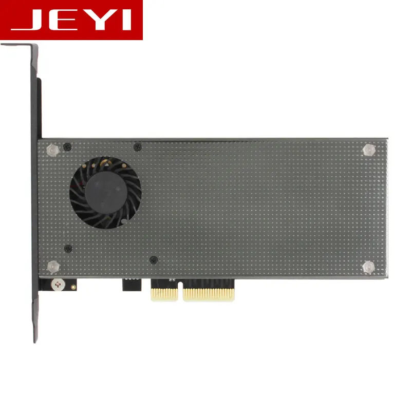 JEYI SK9 m.2 расширение NVMe адаптер NGFF к PCIE3.0 Вентилятор охлаждения с вентилятором алюминиевая крышка 12 В+ 3,3 В SSD двойной интерфейс SATA3