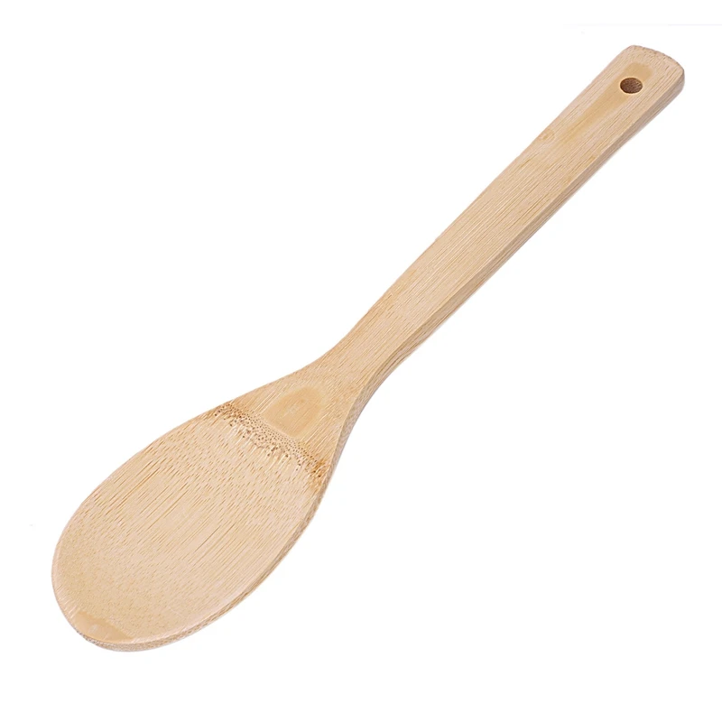 4pcs 4 Pieces Pure Bamboo Solid Turner Spatula Slotted Spoon and Kitchen Essentials Cooking Utensils Tool Set | Дом и сад