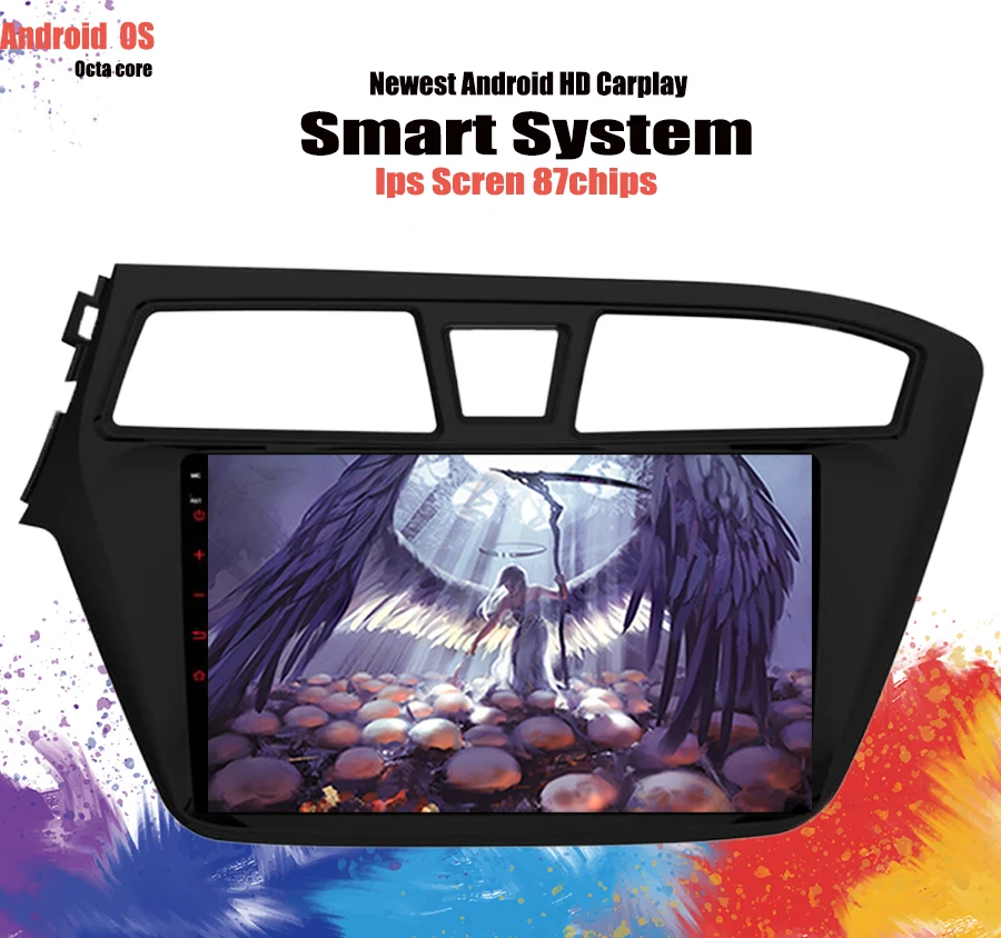 Android 10 0 HD 1024*600 радио Автомобильный мультимедийный плеер для 2014 2015 HYUNDAI I20 GPS