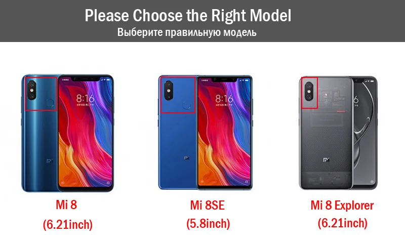 For Xiaomi Mi 8 Case Mi8 Explorer Cover Clear Transparent Anti-explosion Tempered Glass Back for Lite Mi8Pro | Мобильные телефоны и