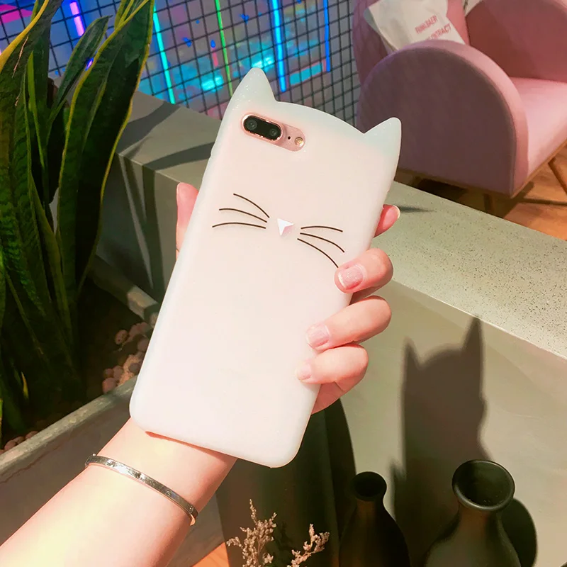 KISSCASE милый чехол для телефона с рисунком кота Samsung Galaxy S8 plus S7 S6 Edge чехлы J7 J5 J2 Prime A7 A5