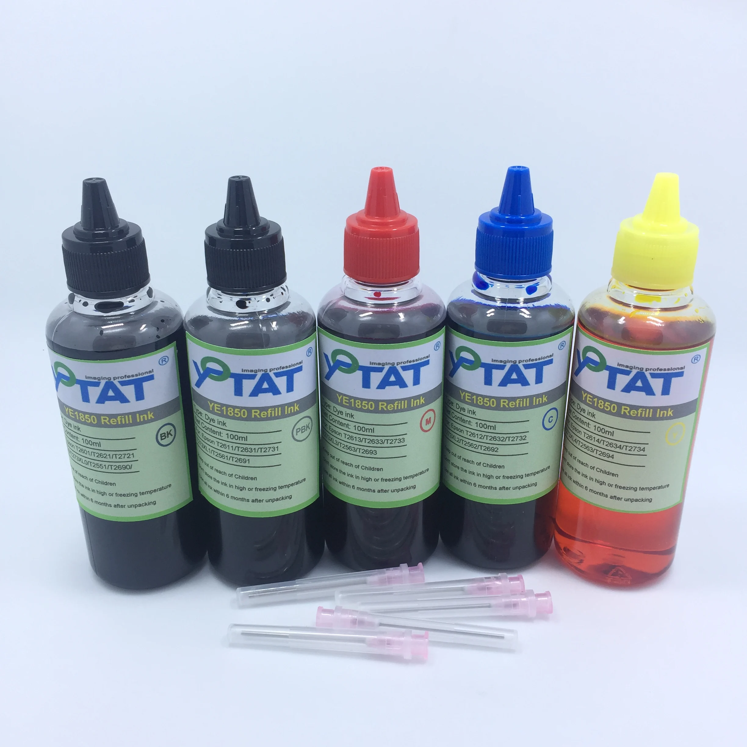 

YOTAT 100ml Dye ink for Epson T2601 T2611-4 T2621 T2631-4 T2721 T2731-4 T2730 T273XL1 T2551 T2561-4 T2690-4